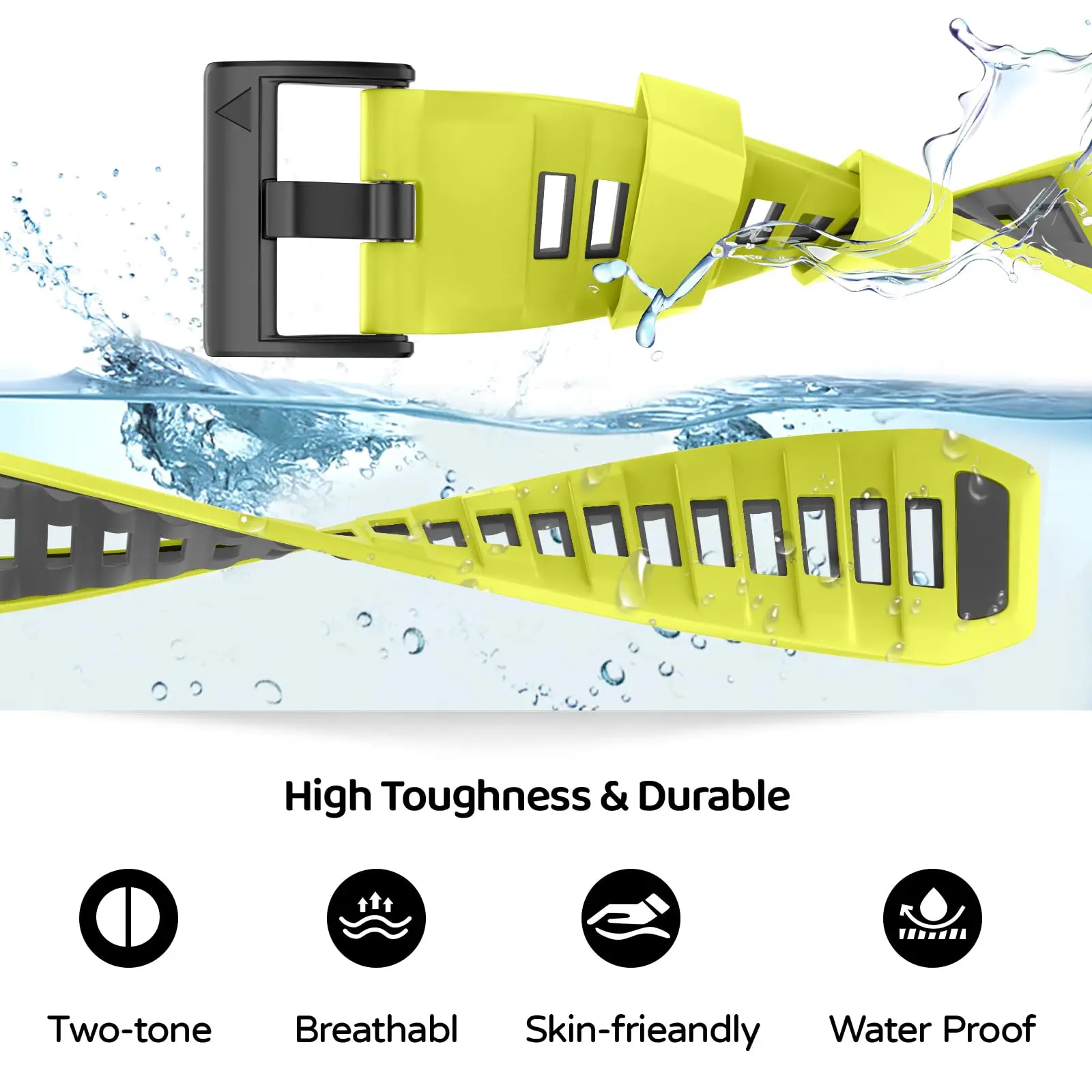 QuickFit Silicone Watch Strap - Enhanced Durable Design