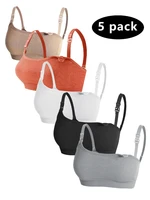 5 PCS Set Breathable Front Open Nursing Bra Maternity Underwear Pregnancy Bra Full Cup Wireless Comfortable Breastfeeding Bra 1