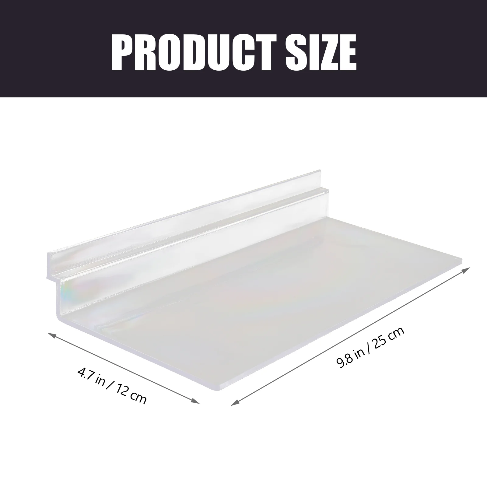 Slatwall Shelf Clear Wall Shelf Wall Shoe Shelf Retail Store Display Shelf Replacement Wall Shoe Wall Display Clear Shelves