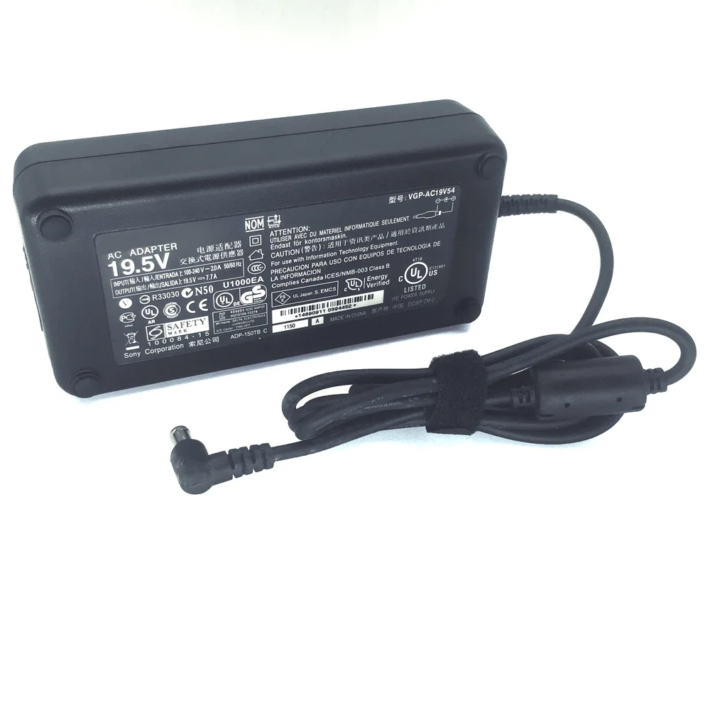 19.5V 7.7A 150W AC 어댑터 충전기 SO VGC-LT10 VPCF226FM VPCF226FM/B 전원 공급 장치와 호환 가능