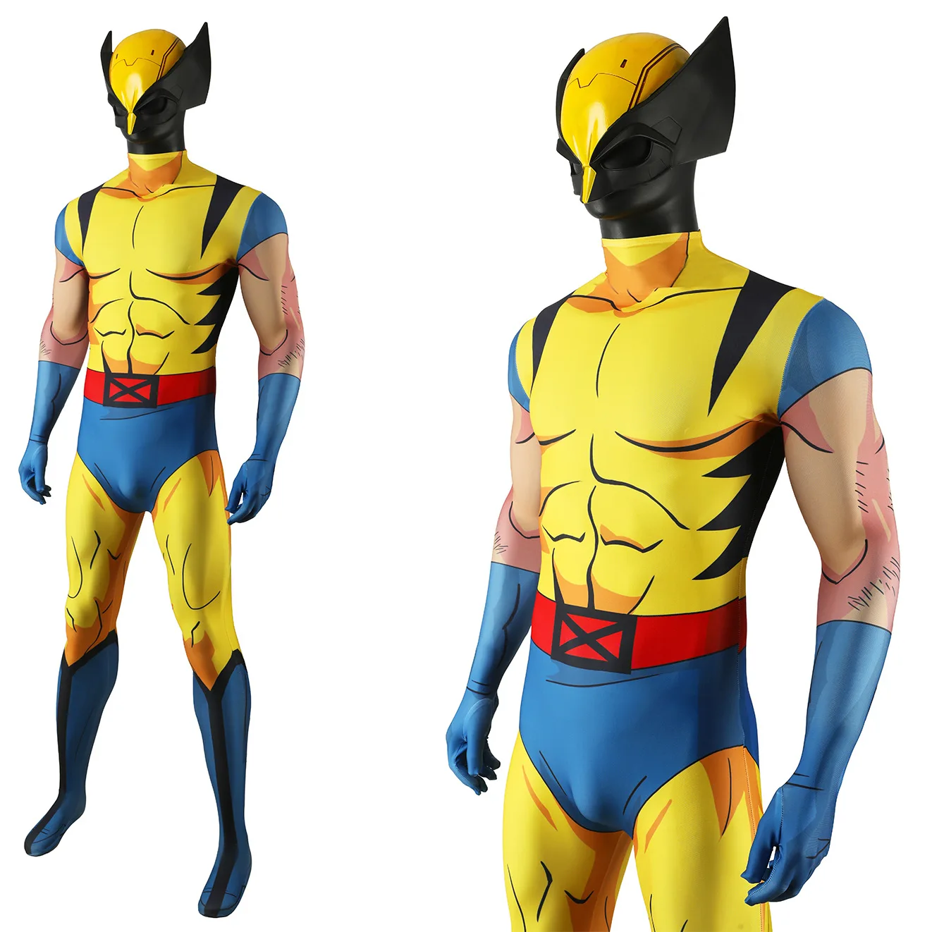 Marvel-Inspired Wolverine Cosplay Bodysuit for Men