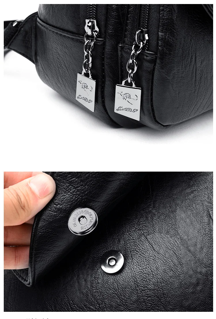 Zainetto Donna Ovale con cerniera centrale *treccia a doppio bordo* in Ecopelle, spallina double face e vari colori (30*24cm) 61 Zainetto Donna Ovale con cerniera centrale *treccia a doppio bordo* in Ecopelle, spallina double face e vari colori (30*24cm) - immagine 21