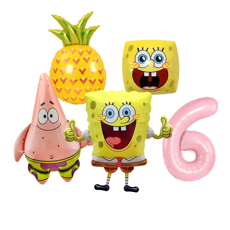 SpongeBob Themen-Party Deko-Ballons Kindergeburtstag Babyparty Ballon-Set – Detail 15