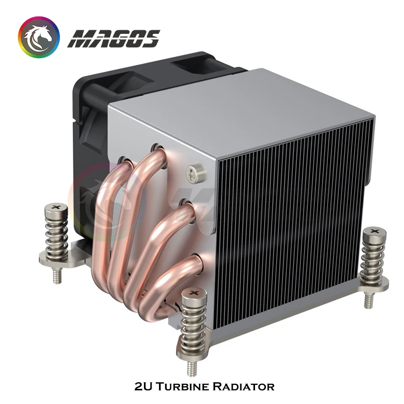 Refrigerador de Água Cpu Tubulação de Calor Universal 2u Servidor Mudo Radiador Pwm 6800rpm Ventilador de Refrigeração de ar para Lga 2011 1151 Amd Am4 - Imagem 5
