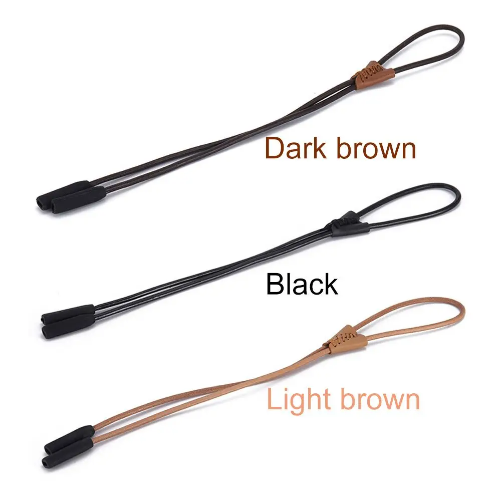 Leder Anti-Verlust Halskordel Sonnenbrillenkette Verstellbares Brillenseil Brillenband Brillenhalter – Detail 1