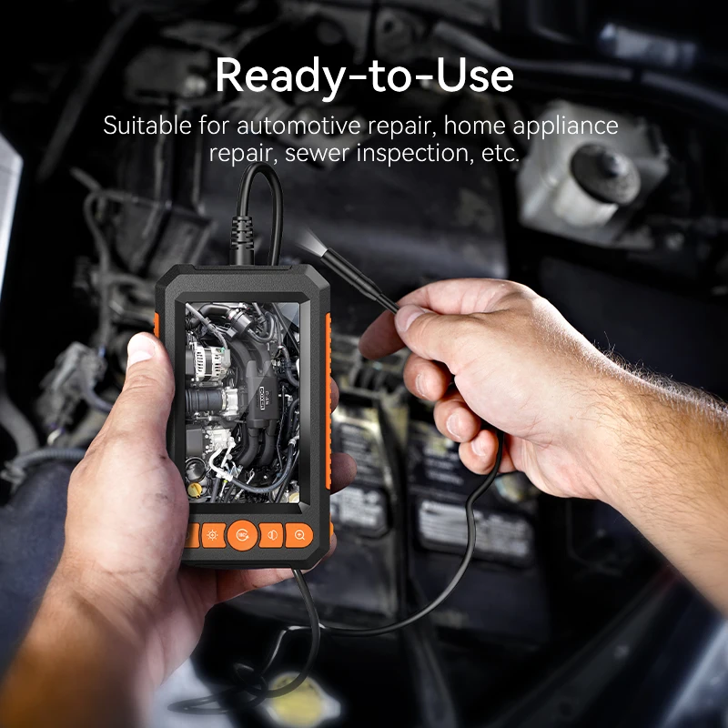 KERUI Industrial Endoscope Camera 4.3 "Single Dual Lens HD 1080P Car Inspection Borescope IP67 Waterproof Sewer Camera With LED 2