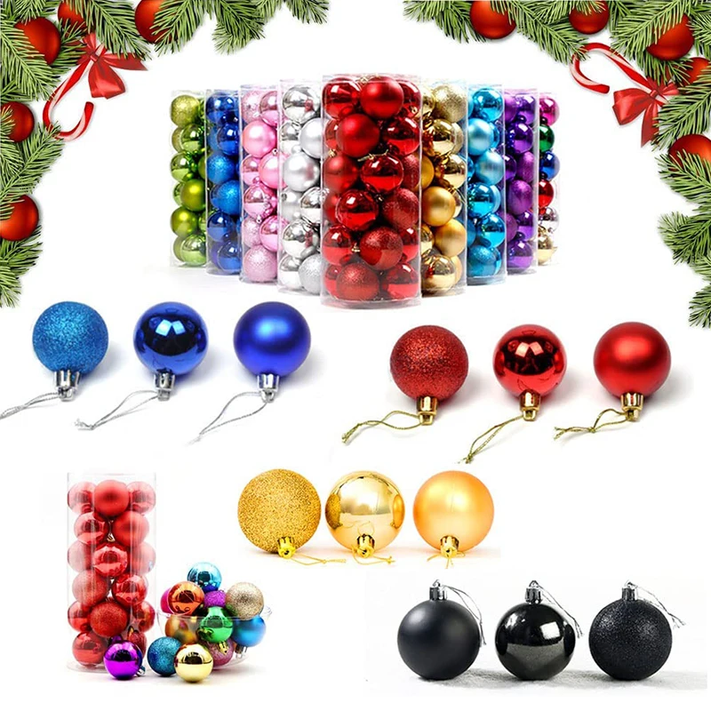 Navidad 24/36Pcs Christmas Ball Christmas Tree Ornament Hanging Pendant Home Party Decoration Christmas Decoration 2022 New Year - Image 5