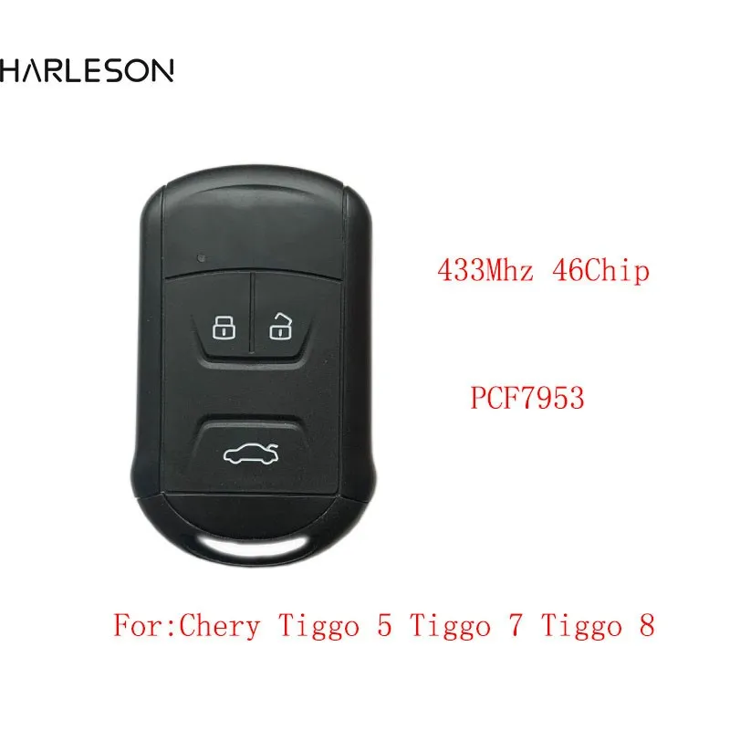 3 Button Car Keyless Smart Remote Key 434Mhz ID46 Chip for Chery Tiggo 5 Tiggo 7 Tiggo 8 Arrizo 5 6 7 Intelligent Remote Key