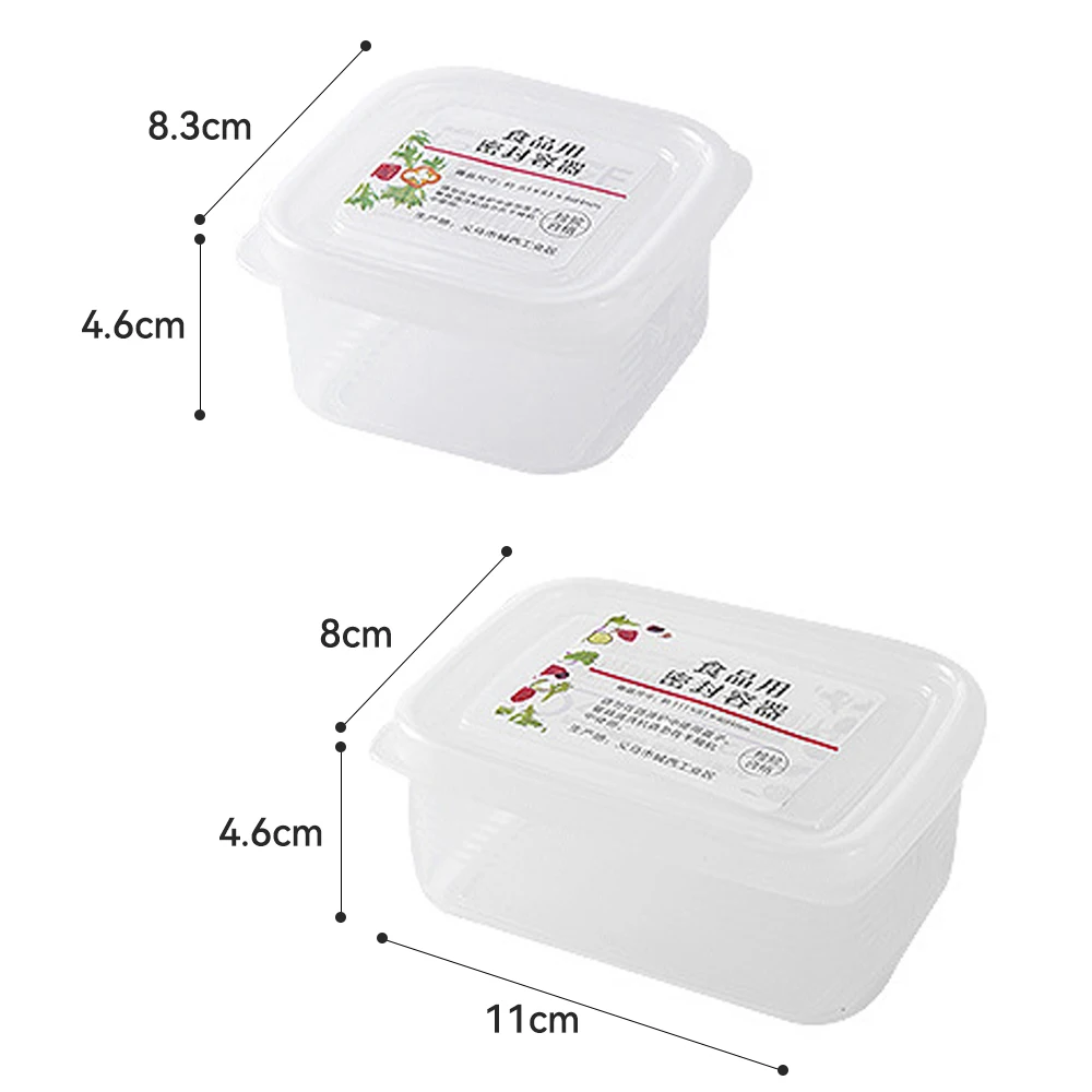 Refrigerator Storage Box Frozen Meat Compartment Case Freezer Fresh-Keeping  Container Portable Food Fruit Organizer Rice