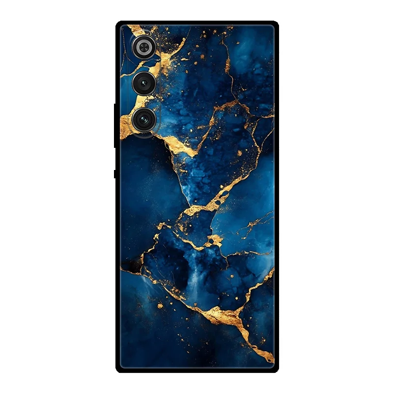 Marble Soft Matte Silicone Back Cover with Full Coverage Protection