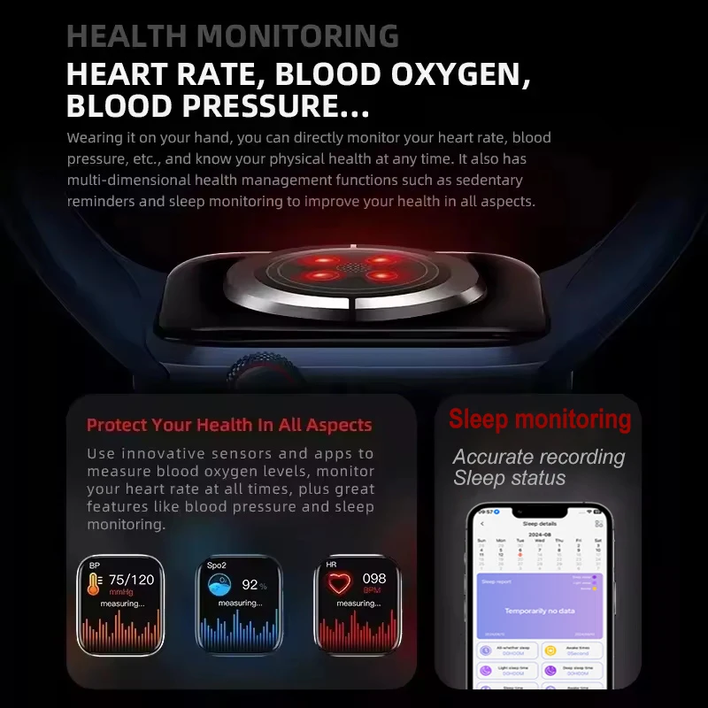 2025 New Watch Series 9 For Apple GPS Track Smart Watch Men Woman Body Temperature Bluetooth Call Waterproof Sports Smart Watch 4
