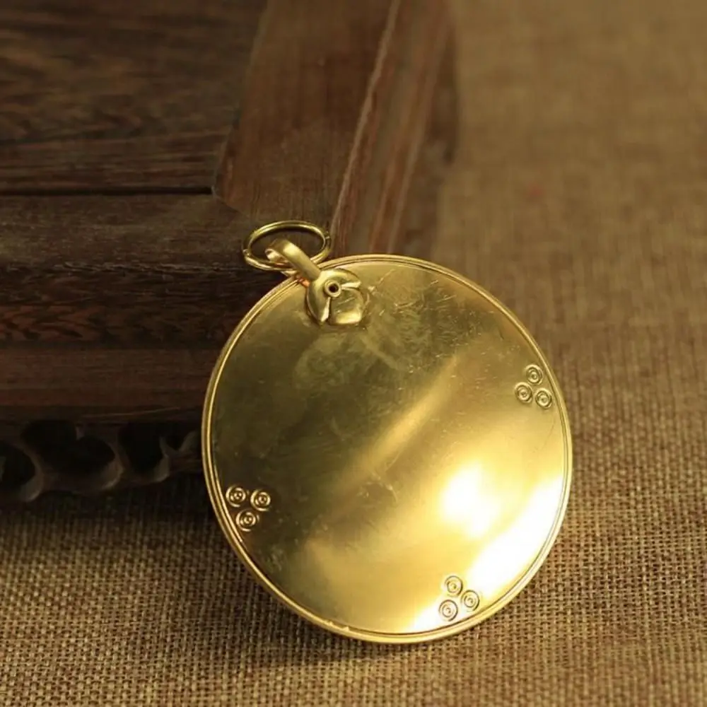 Auspicious Brass Bagua Hanging Mirror Bumpy Surface Dual-use Mirror Convex Pendant Pure Copper Gossip Ornament