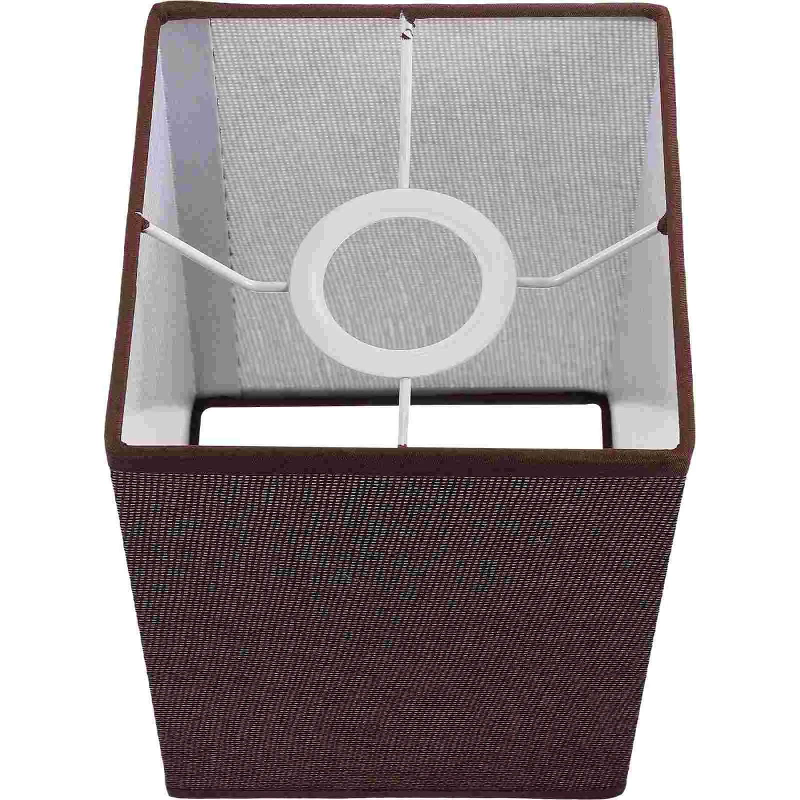 

Square Lamp Shade E27 Rectangular Lamp Shade Chandelier Lamp Shades Pendant Light Lampshade Bulb Guard Clip On Lamp