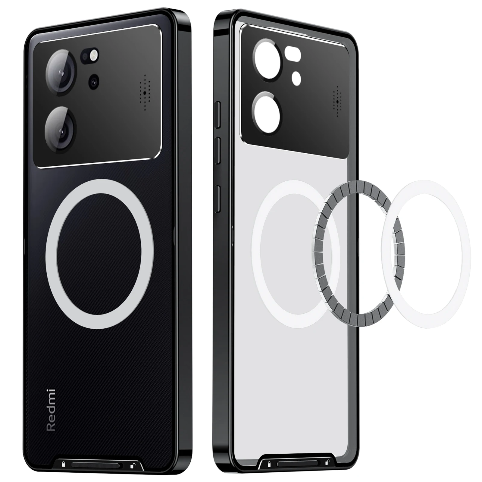 Per Xiaomi Redmi K60 Ultra Case Luxury Aluminium Frame Pc Panel Cover Funda Per Xiaomi Redmi K60 Ultra Metal Armor Case Magsafe