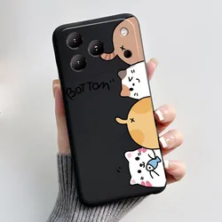 Aesthetic Cute Cat Cartoon Fashion Black Shockproof Back Cover Bumper for BlackView Wave 7C (HEI - TPU401)
