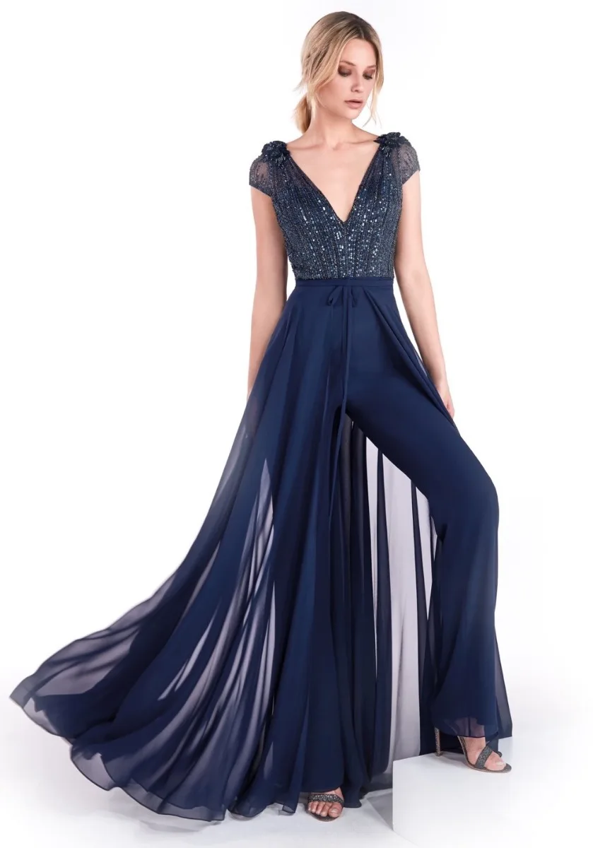 Mono-de-gasa-elegante-para-mujer-vestido-de-noche-con-sobrefalda-Sexy ...