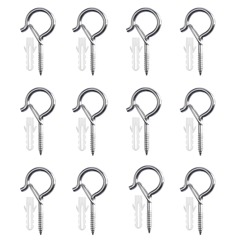 Hillman 0.66-in Stainless Steel Q-hanger (12-Pack) in the Hooks