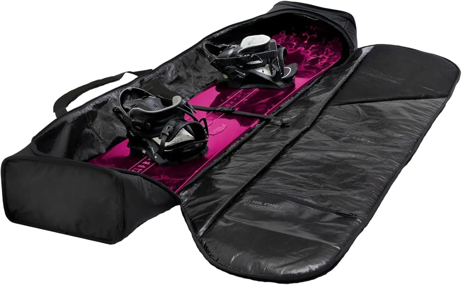 Padded Snowboard Bag-Snowboard Travel Bag with Internal Pockets for Snowboarding Gear