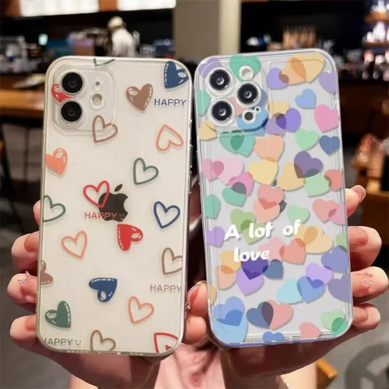 Vibrant Graffiti Love Heart Protective Phone Case