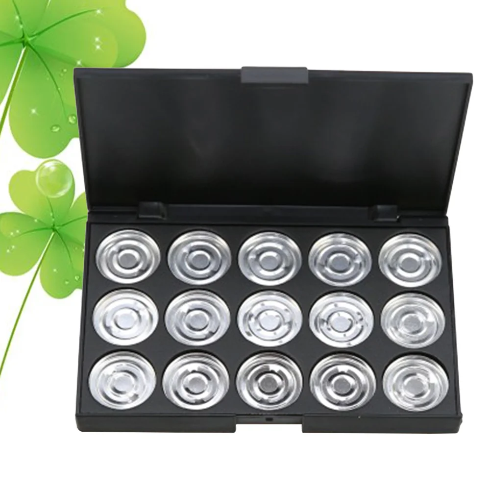 15Pcs Empty Eyeshadow Palette Case Eyeshadow Palette Foundation Container Powder Holder Makeup Organizer For Eye Shadow