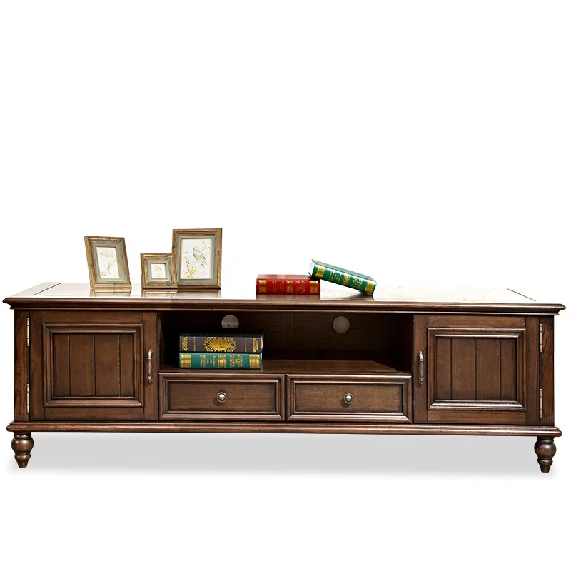 American Style Solid Wood Drawers Tv Cabinets Wooden Furniture Television Cabinet For Living Room Furniture Modern Tv Stand