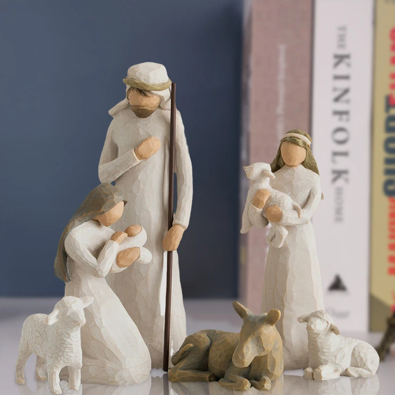 Resin Nativity Figure Set 6