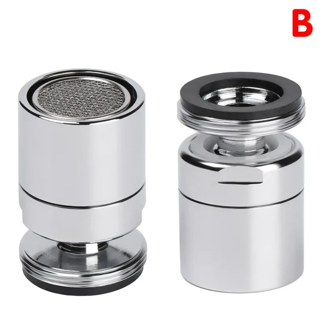 360-Degree Swivel Water Faucet Aerator Sprayer Sink Aerator Bathroom Kitchen Swivel Tap Nozzle Splash-Proof Saving Water Bubbler 3