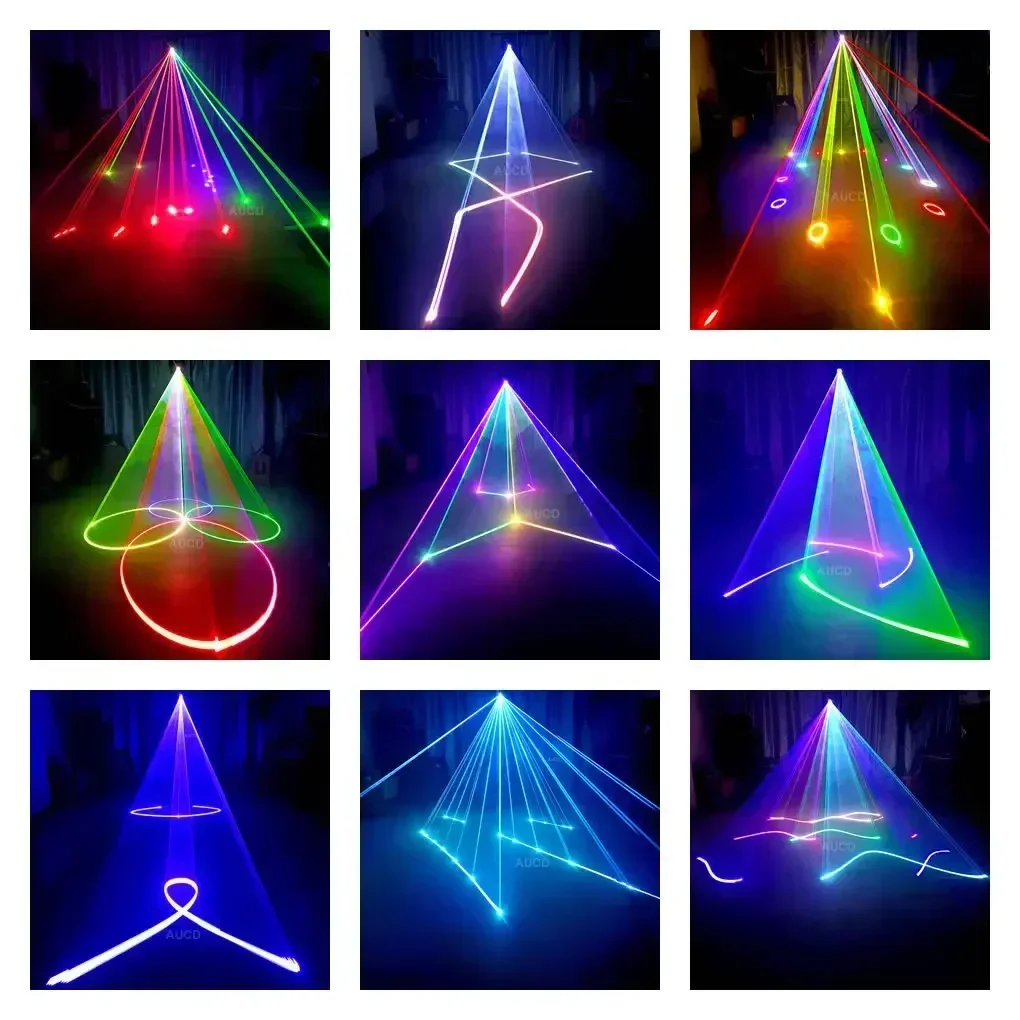 Laser Module Portable Android & Apple Bluetooth APP 3-5W RGB Animation Scan Laser Projector Light For DJ Disco Xmas Party Show Stage Lighting