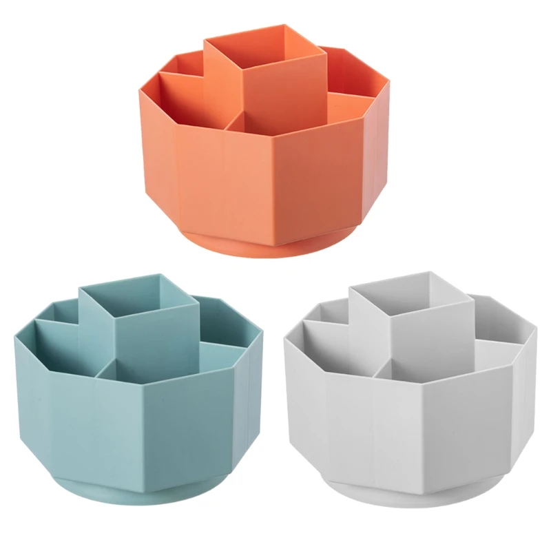 for Creative Rotatable Desk Holder 5 Compartments Compartments for Hom