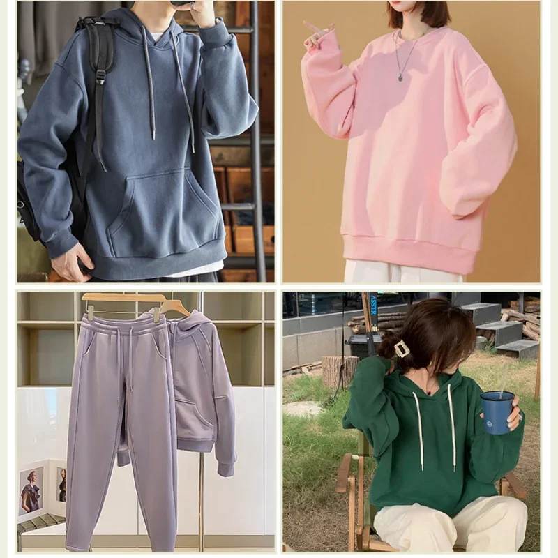 Cotton-like Stretch Knitted Sweater Terry Fabric Padded Dress Sportswear Pants T-shirt Sports Fabric