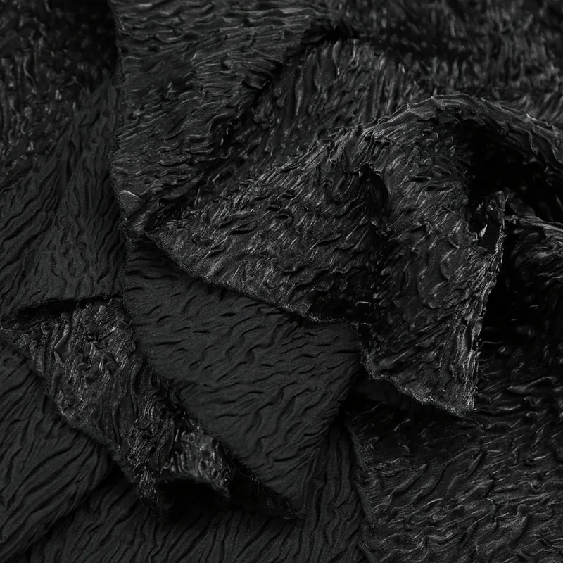 เนื้อ Organza Embossed Pleat พื้นหลังเวทีชุด Designer ผ้าขายส่งผ้าสำหรับเย็บเมตร Diy วัสดุ