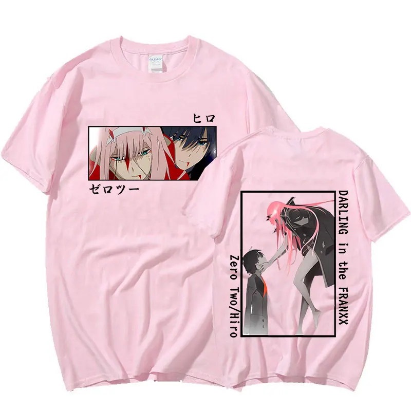 Anime T-Shirts Darling In The Franxx Zero Two Print Men Women Fashion  Cotton Oversized T-Shirt Streetwear Kawaii Girl Tees Tops - AliExpress