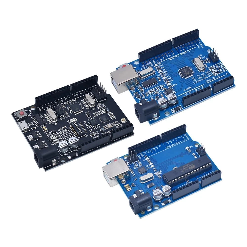 Development Board 1Set UNO R3 Official Box ATMEGA16U2/UNO+WiFi R3 MEGA328P Chip CH340G for Arduino UNO WeMos ESP8266