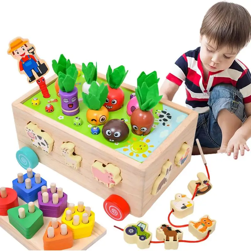 

Color Sorting Set Colorful Wood Carrots Matching Sorting Toy Pre-Kindergarten Toys To Exercise Critical Thinking For Interaction