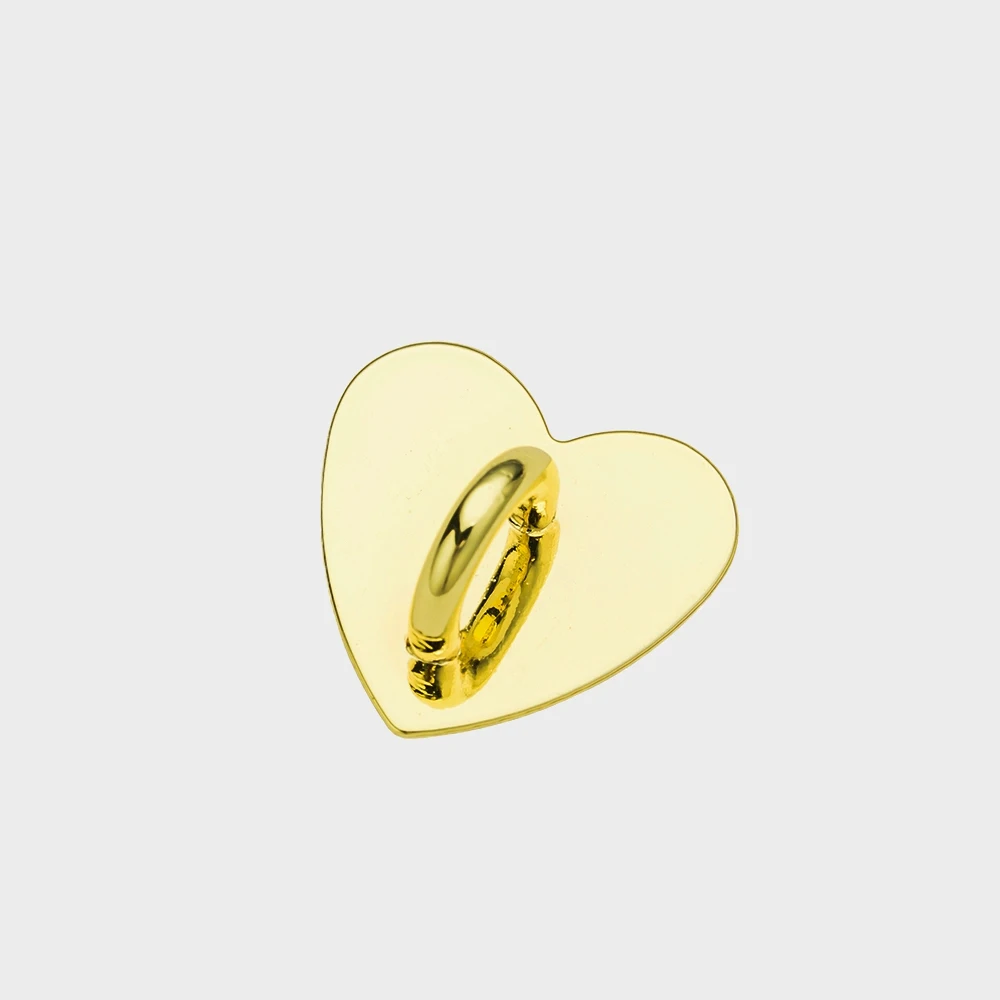 Set of 5 Heart-Shaped Phone Charm Hooks for DIY Phone Cases and Jewelry-Making