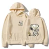 Anime Women Hoodie Snoopy Injured Cartoon Anime Men Hoodie Fall Winter Fashion Female Hooded Sweatshirt New y2k Unisex Clothing 1