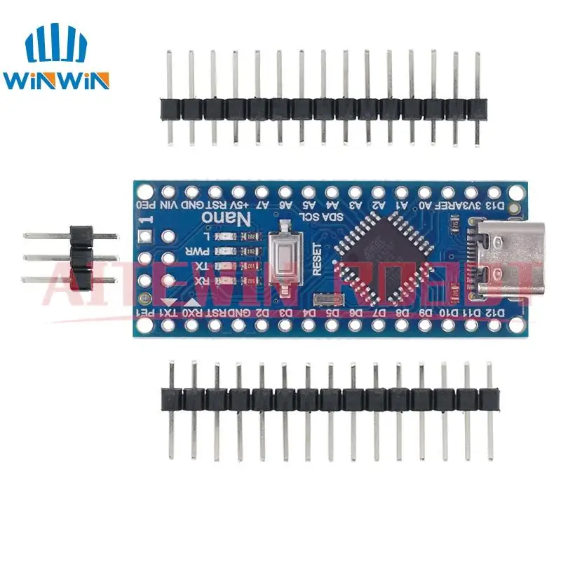 Arduino Controller Mini Type-C Micro USB Nano 3.0 Bootloader Compatible CH340 USB Driver 16Mhz ATMEGA328P
