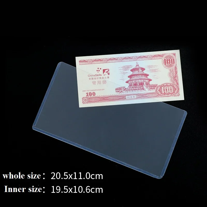 

20 шт./упак., виниловый защитный чехол для денег, пластиковые держатели для банкнот, коллекция предметов для игр