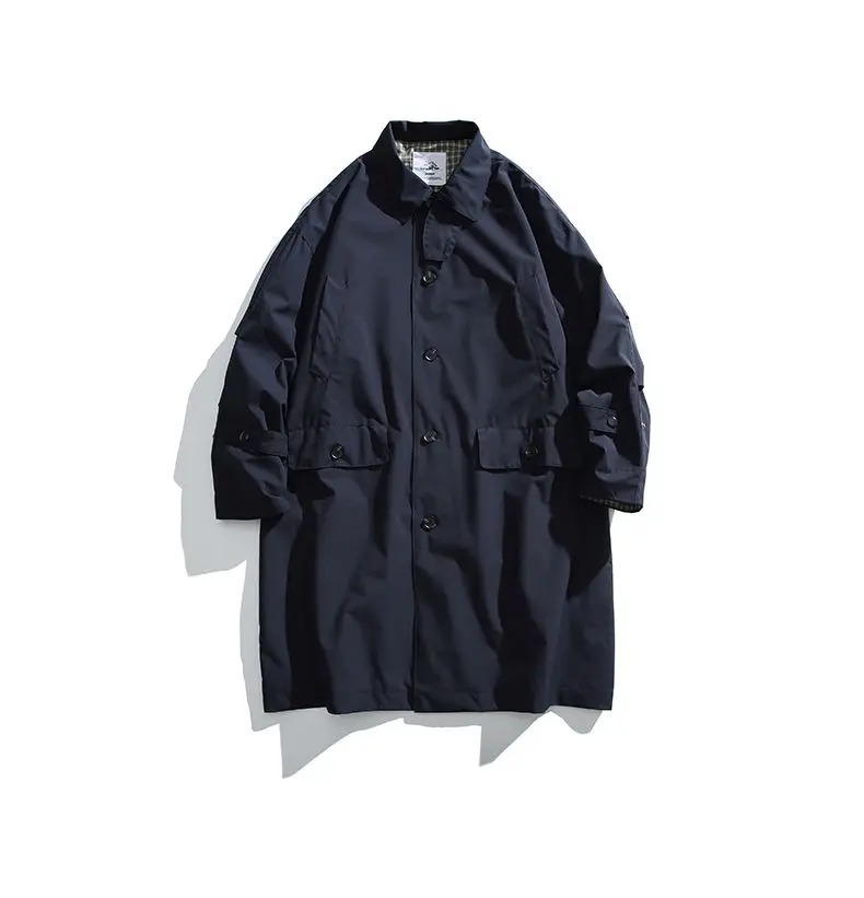 ジャケット・アウター junhashimoto trench coat y2k grunge Men Japanese Korean Streetwear Vintage Fashion Loose Causal