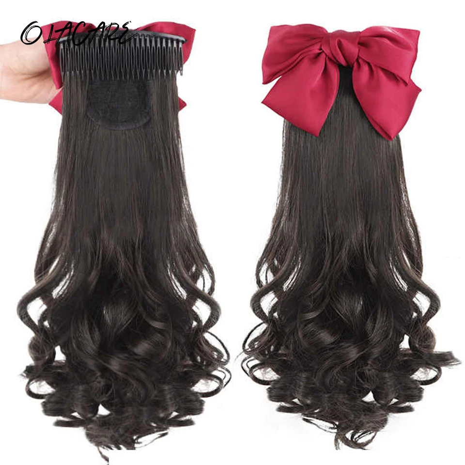 Synthetic Wavy Claw Clip Ponytail Hair Extensions for Women
