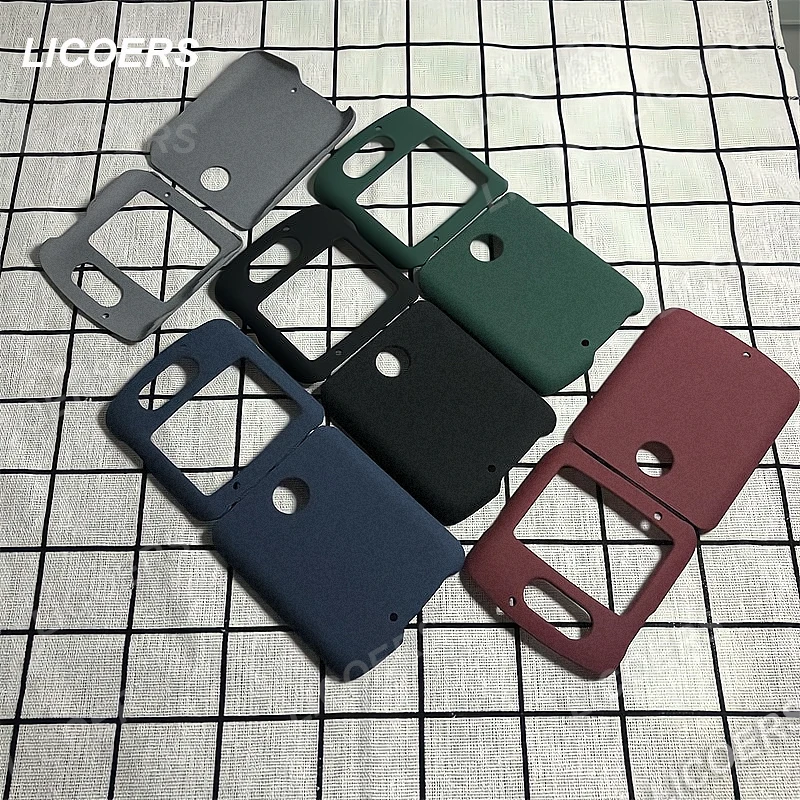 Per Motorola Moto Razr 2023 40 Ultra 2022 Razr3 Razr2 5G Custodia Sand Matte Hard Pc Full Protect Antiscivolo Cover Flip Shell Pieghevole