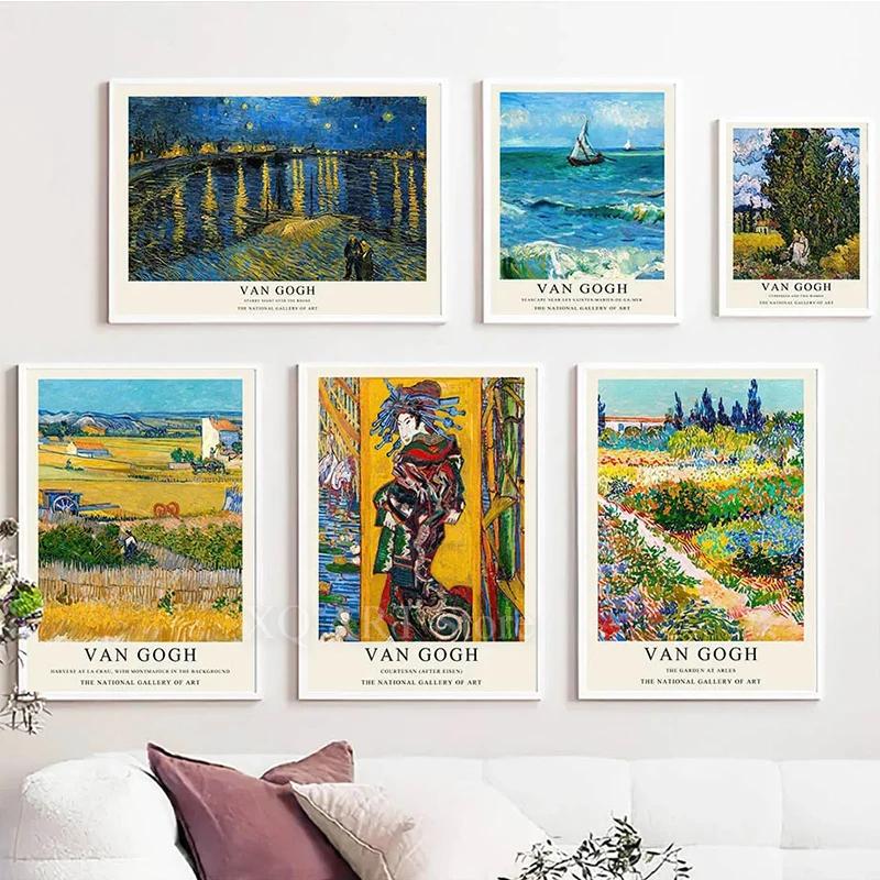 

Garden Seascape Farm Daisy Van Gogh Canvas Painting National Gallery Art Poster And Prints Wall Picture For Living Room Decor