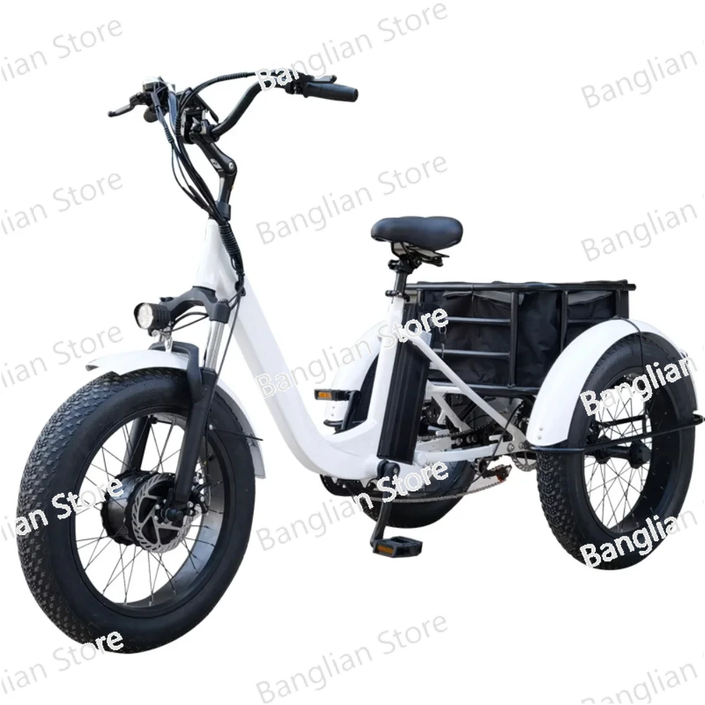 

Electric Tricycles Bicycle 26 Inch Fat Tire Electric Trike 3 Wheel Electric Bike