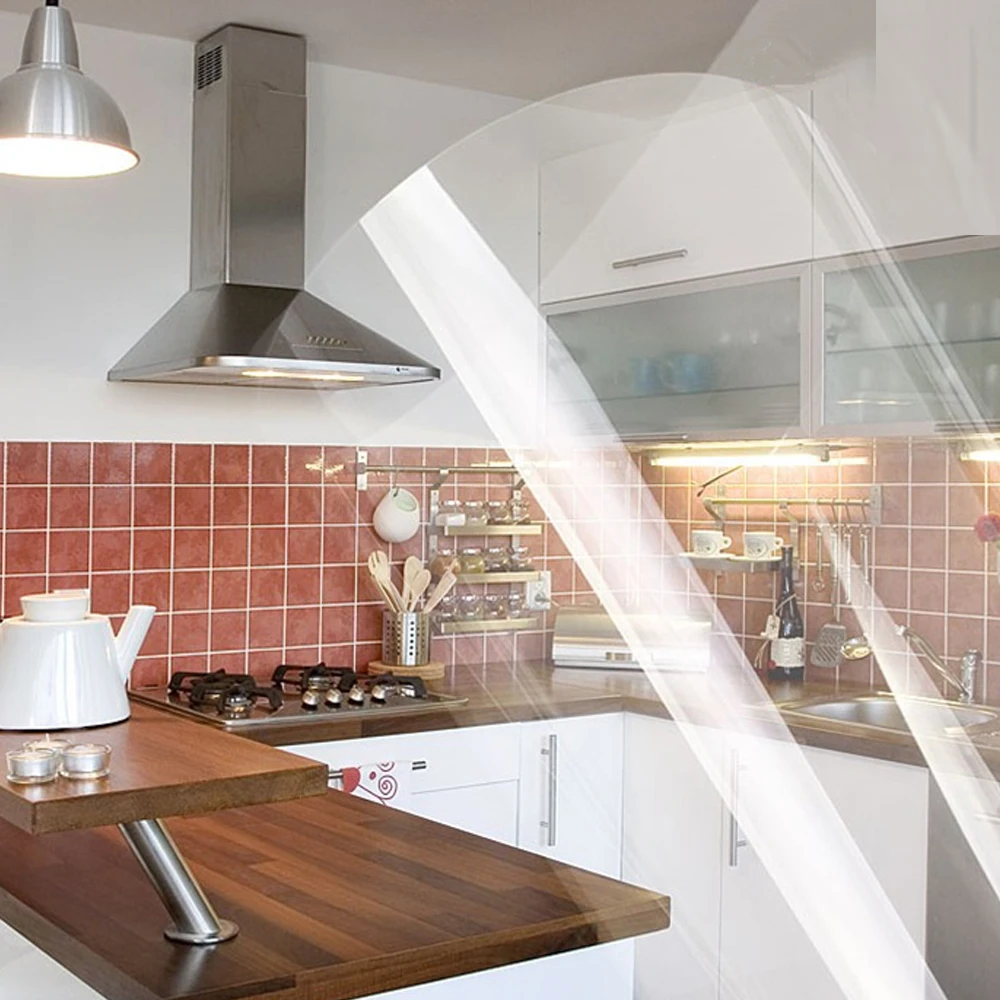 5m * 60cm Küche Arbeitsplatte Selbst-adhesive Transparente Schutz Film  Marmor Holzmaserung Desktop Film Möbel Desktop aufkleber