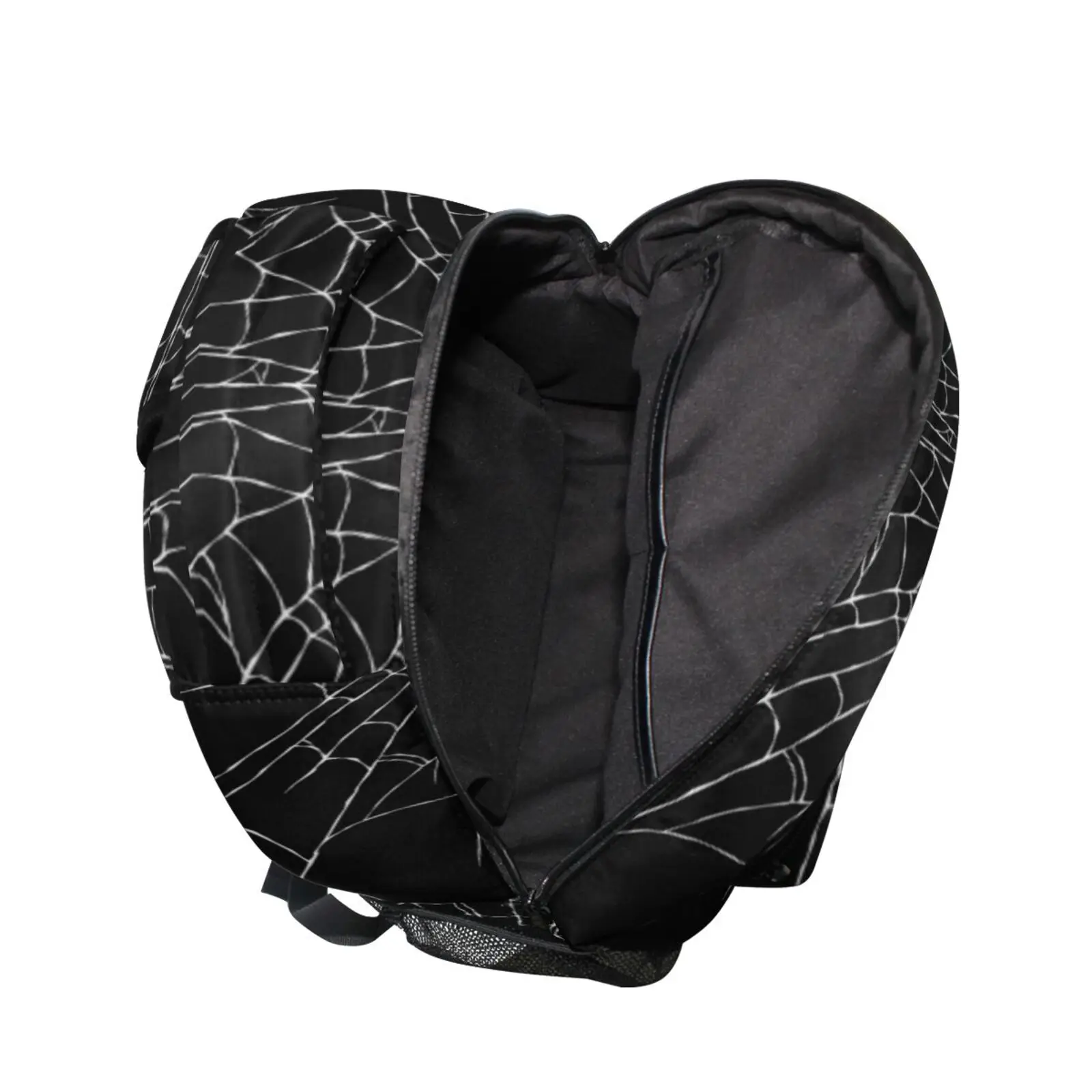Large Capacity Backpack Men Laptop Backpacks Halloween Spider Web Print Black School Bags Teen College Boy Gril Student Backpack