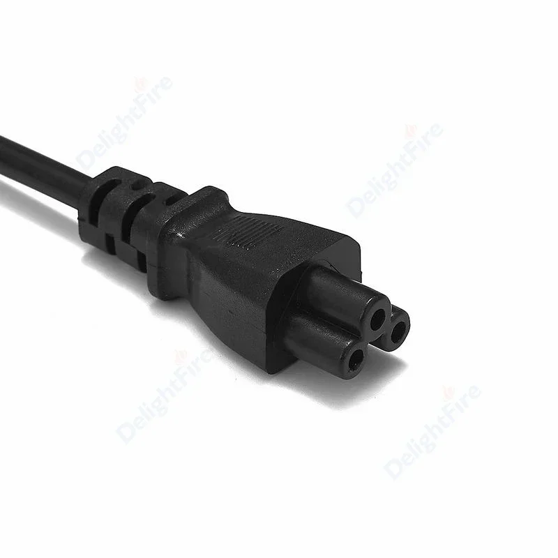 Universal EU Plug Power Cable with IEC C5 C13 Adapter Extension Cord