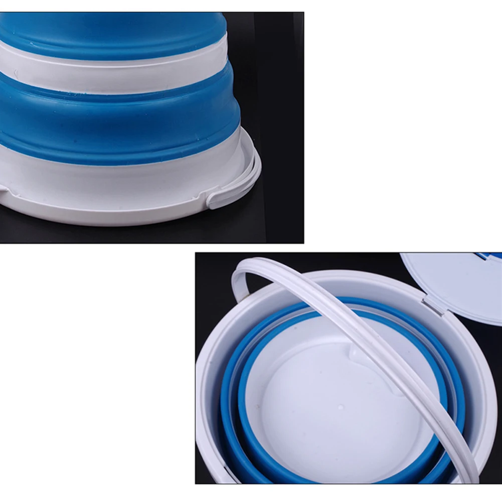 3L/5L Cleaning Bucket Foldable Fishing Water Pail Portable Car Washing Bucket for Outdoor Travelling Camping Fishing Car Washing