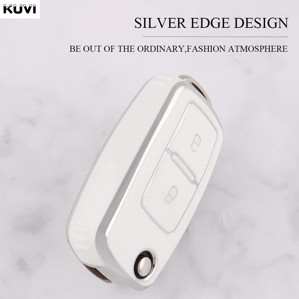 2 3 Buttons TPU Car Key Case for VW Volkswagen