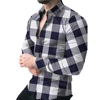 Men's Long Sleeve Shirts Plaid Shirts Fashion High Quality Men's Tops Casual Fashion Business Trendy New Plus Size Clothing