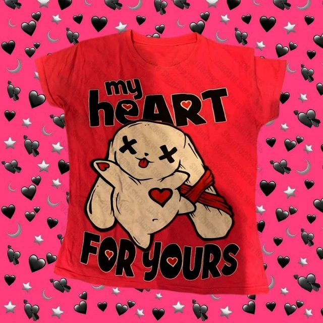 Camiseta BAIGRAM Mujer Y2K - Encaje Y Estilo Aesthetic